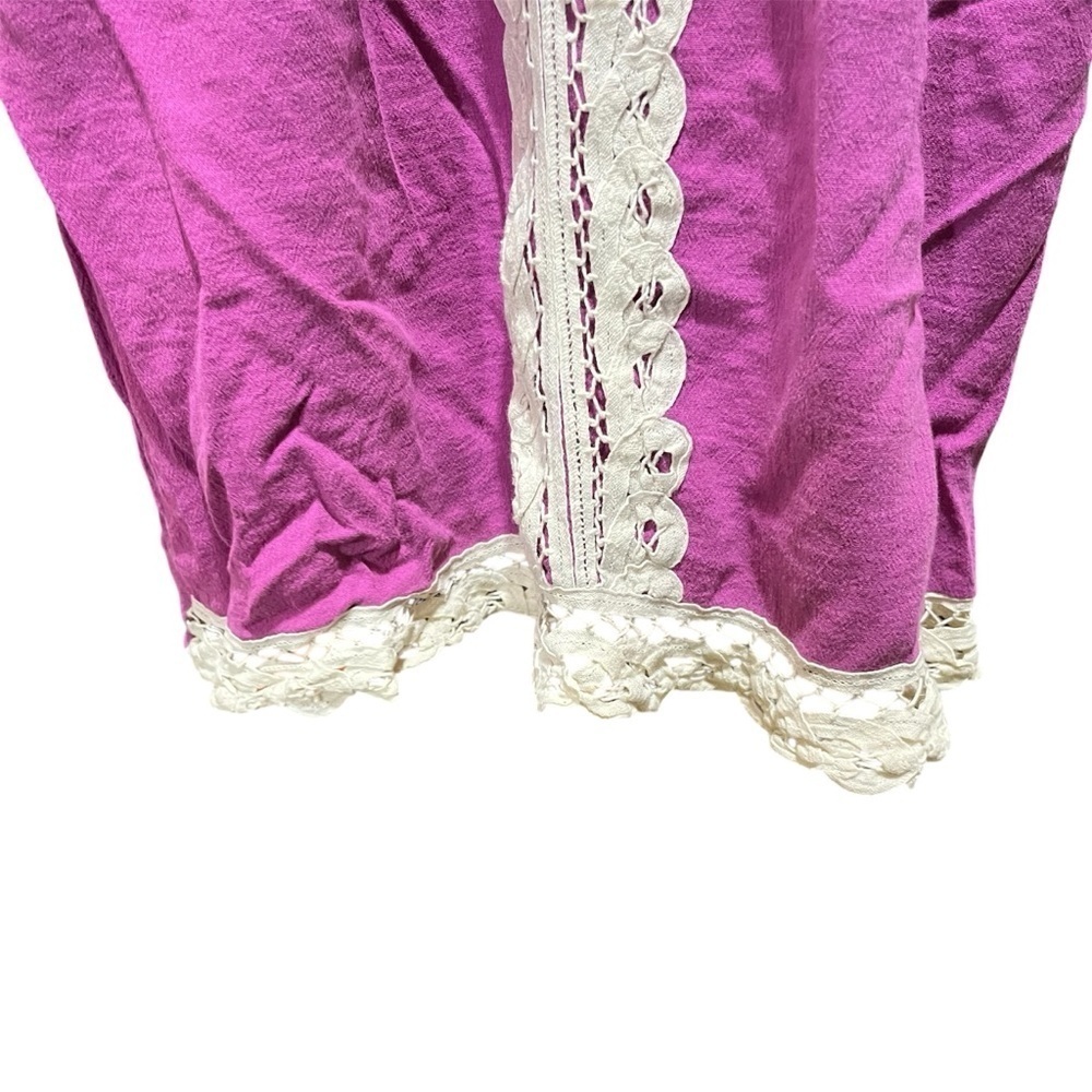 XHILARATION ~ Pink White Babydoll Y2K Strappy Tank Top 90s - Picture 3 of 10